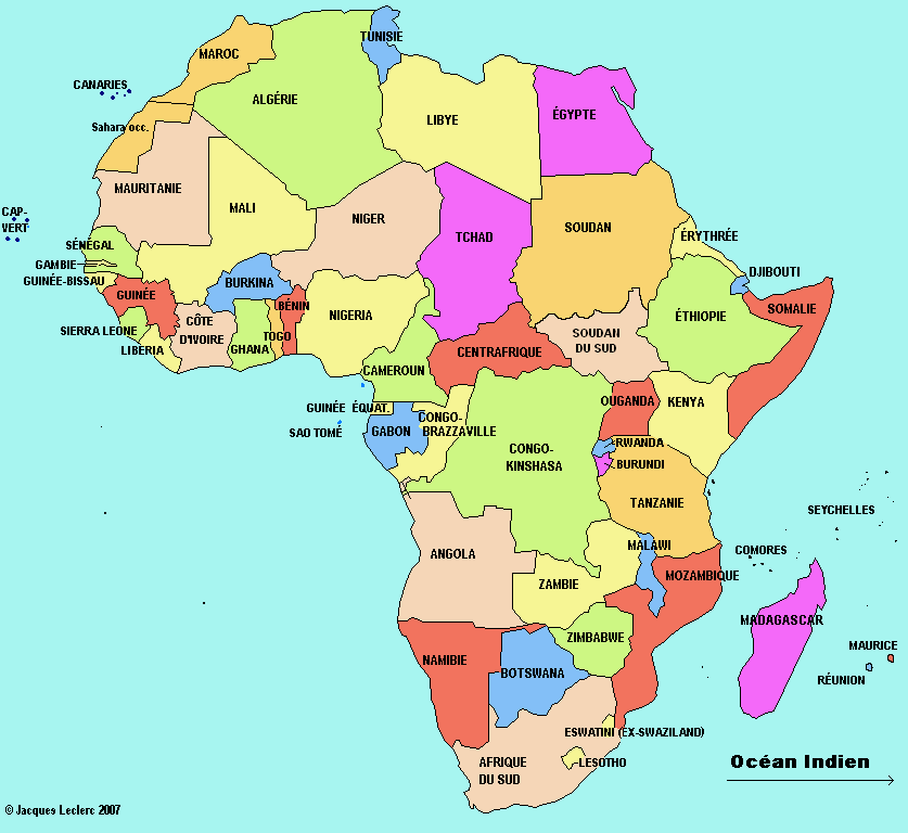 carte afrique images