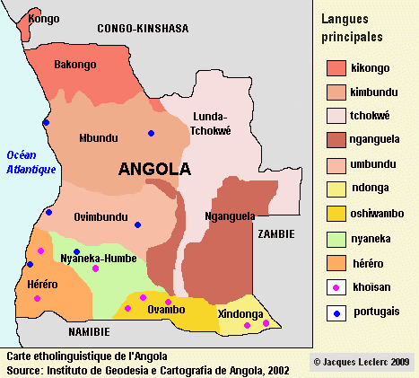 carte de l angola