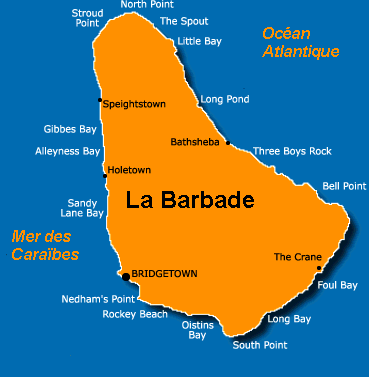 carte de la barbade