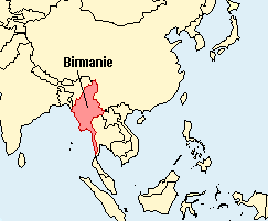 birmanie carte asie