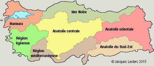 Régions de Turquie