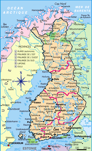 carte finlande