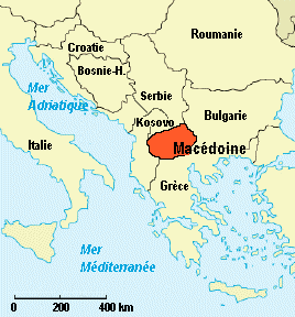 carte de la macedoine