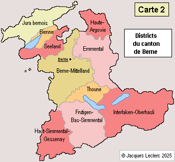 Berne Districts Du Canton
