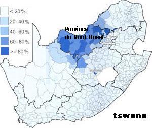 Le tswana en Afrique du Sud