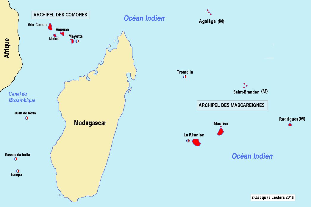 ile rodrigues carte du monde