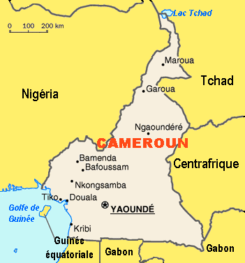 cameroun carte