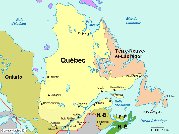 quebec carte