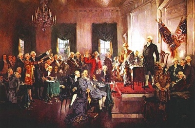 Signature de la Constitution américaine
