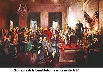 Signature de la Constitution amricaine