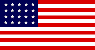USA drapeau à 20 étoiles