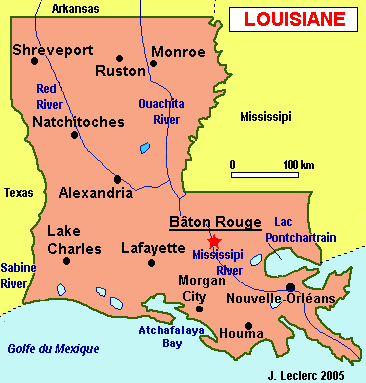 la louisiane carte