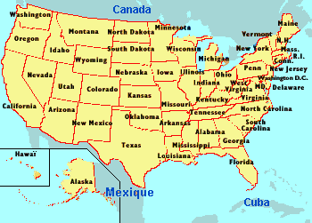 schema de la liste des etats au etats-unis