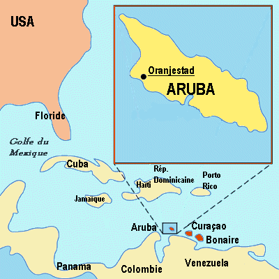 aruba carte du monde