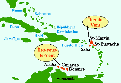 map of the Caribbean