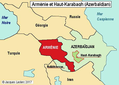 arménie carte europe