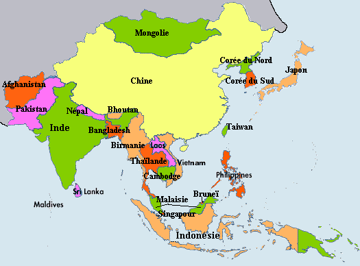 Clickable Asia-Pacific map - Text links available below