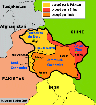 carte du cachemire