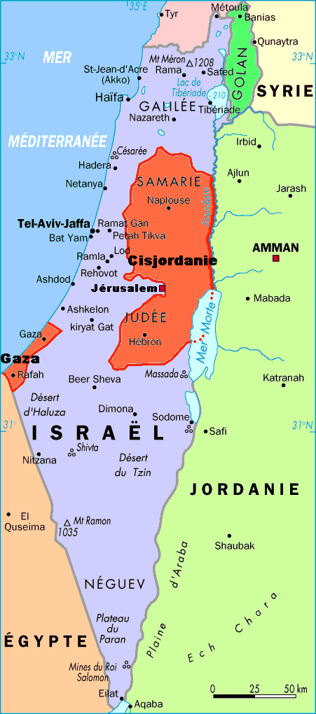 Israel: carte