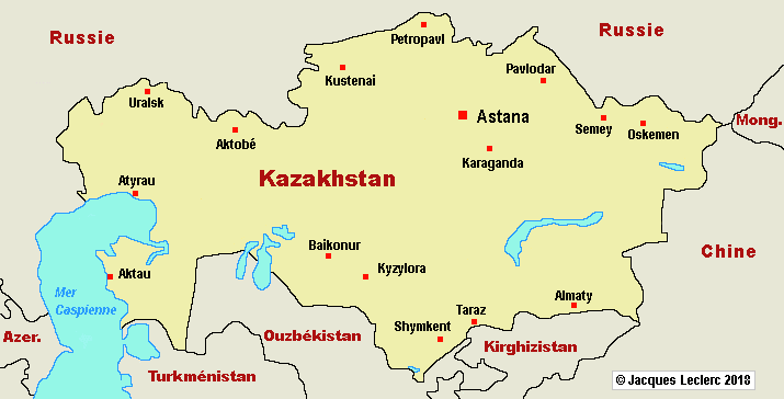 le kazakhstan dans le monde