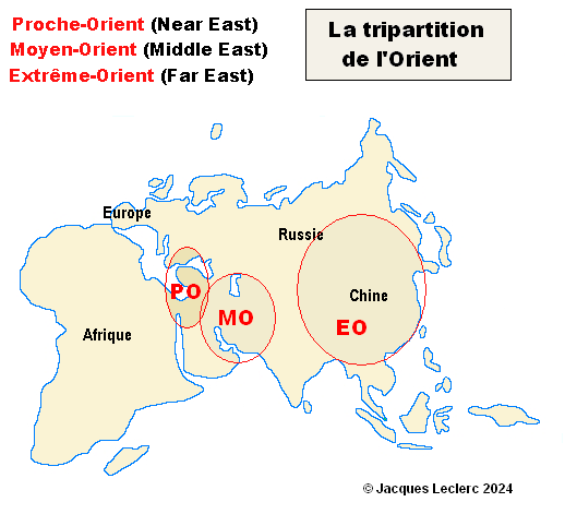 Proche-Orient et Moyen-Orient (différence)