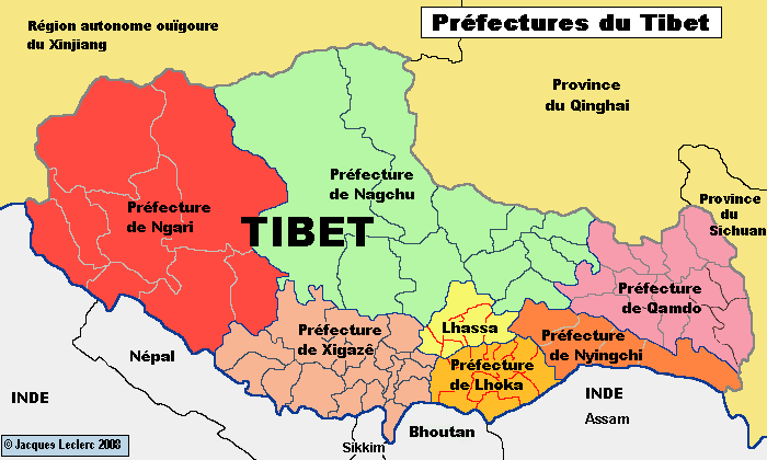 tibet carte