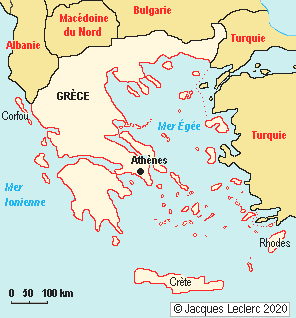 grèce carte europe