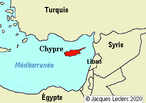 ile de chypre carte europe