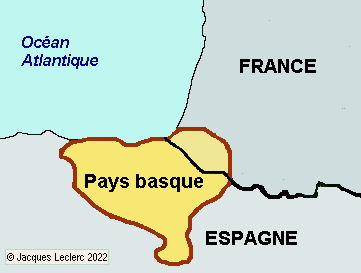 Pays Basque: carte historique