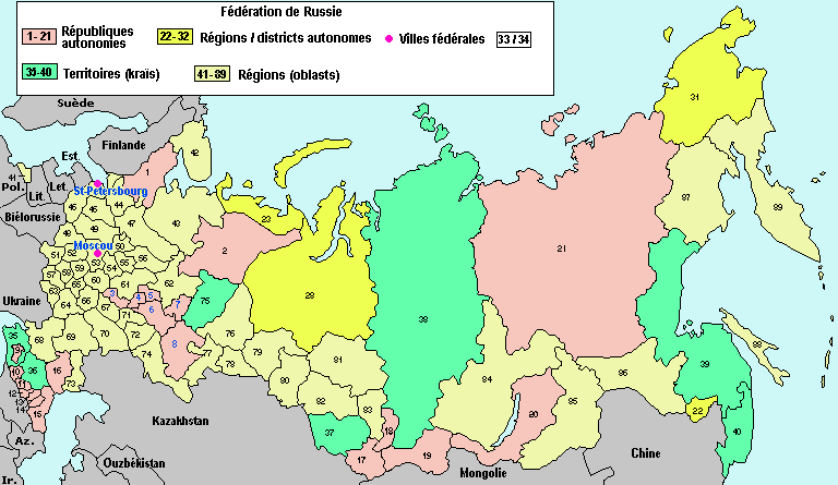 russie carte