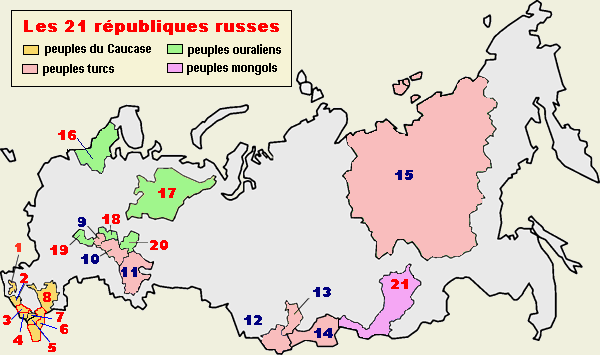 Rpubliques de la Russie