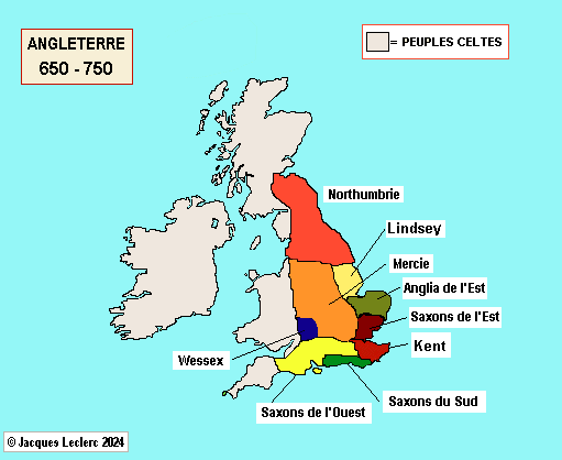 Map of Anglo-Saxon England
